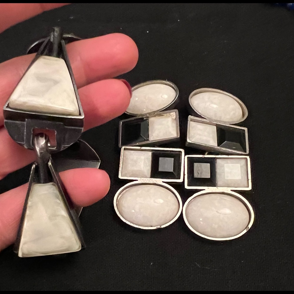 Vintage 80’s bracket and earring set